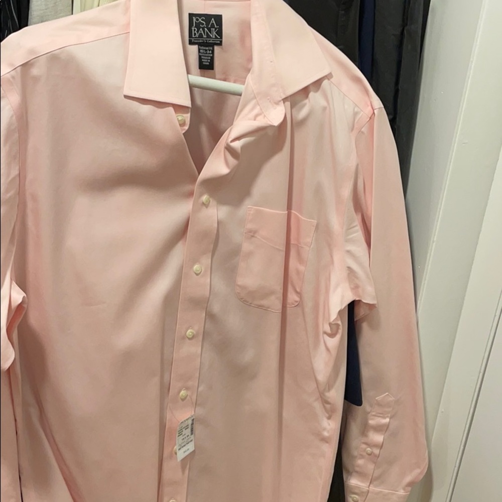 Jos A Bank pink button down